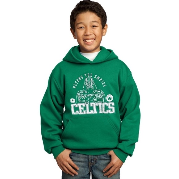NBA • Boston Celtics Star Wars Defend The Empire Hoodie Pullover Sweatshirt - Picture 2 of 5